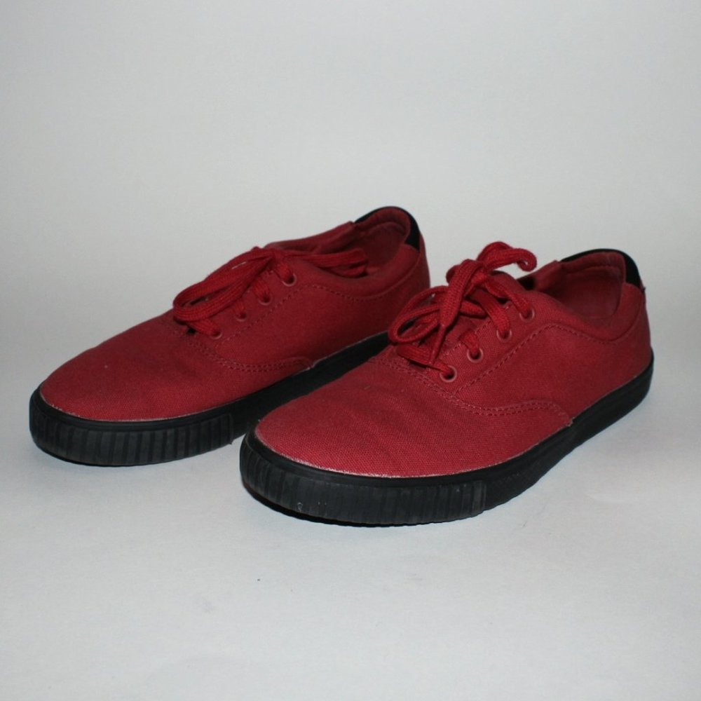 Shoes For Crews Canvas Red on Black womens Sz. 6